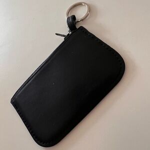 Black Leather Keychain Wallet from Barcelona